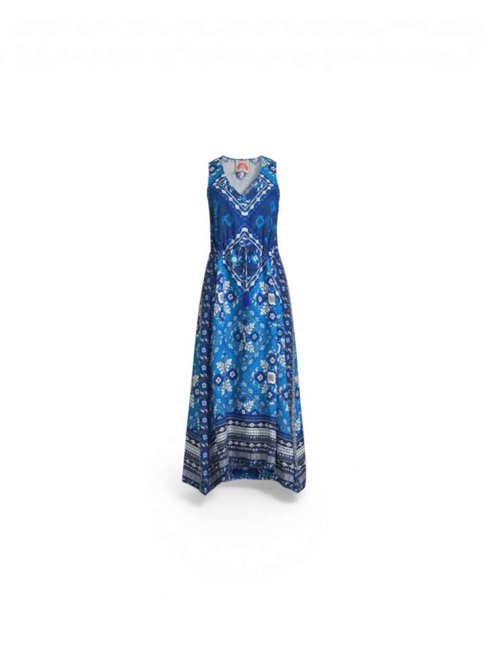 Johnny Was Drawstring Linen Tank Dress Midi Size S - Picture 10 of 11